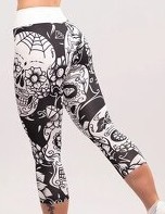 Pikaluna Legíny -Dark Roses BW Capri - Basic M / L - 2