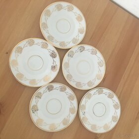 Sada zlatych porcelanovych salku znacky JSK 67 - 2