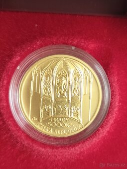 Zlatá mince 5000 Kč Hrad Bezděz 2016 Standard - 2
