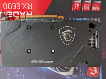 MSI RX 6600 MECH 2X 8GB - TOP stav - 2