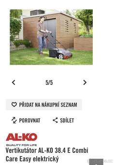 Vertikutátor a provzdušñovač AL-CO - 2