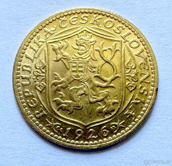 1926 ZLATÁ ČESKOSLOVENSKO 1 DUKÁT SV. Václava - 2