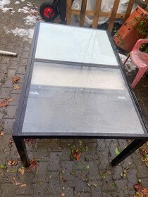 Skleněný stůl Ikea rozkládací - 2