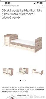 Dětská postýlka s přebalovacím pultem - 2