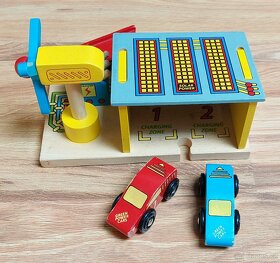 Dřevěná vláčkodráha, vláčky a doplňky - 2