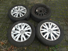 VW GOLF PASSAT 6Jx16 PLECHOVÉ DISKY+POKLICE+205/65/16 ZIMNÍ - 2
