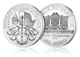 Wiener Philharmoniker 09,10,2011,2020,22,23,1oz mince Ag 999 - 2