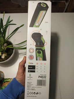 LED + COB LED nabíjecí svítilna P4532, 470 lm, 1800 mAh - 2