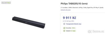 NOVÝ Soundbar Philips TAB8205/10 - 2