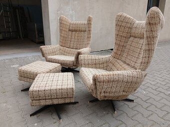2x retro otočný ušák Brusel - 2