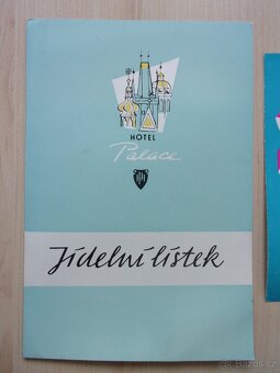 STARÝ JÍDELNÍ A NÁPOJOVÝ LÍSTEK - HOTEL PALACE PRAHA - 2