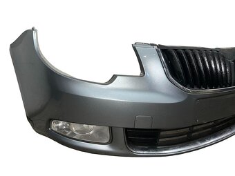 Přední nárazník šedá metalíza LF8L Škoda Superb 2 r.v. 2010 - 2