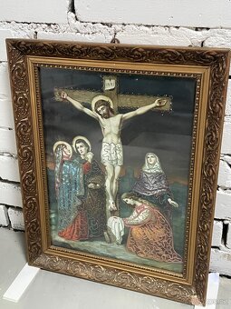 zarámovaný obraz ukřižování Ježiše Krista - 2