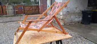 Retro zahradní lehátko - 2