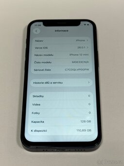 iPhone 12 Mini 128GB Černý / Záruka - 2