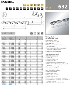 Vrták karbidový leštěný D1.1mm značky ZECHA - 2