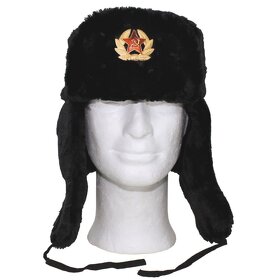 Ruská beranice - černá - 2