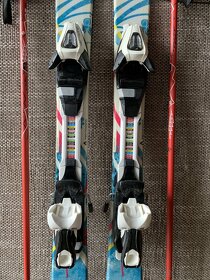 dětské lyže včetně vázání 110 cm + hůlky 90cm - 2