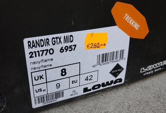 LOWA RANDIR GTX Mid vel. UK8/42 a UK9,5/44 - 2