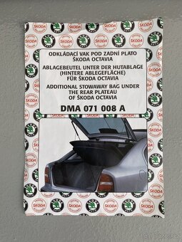 Zadní plato s odkládacím vakem Škoda Octavia 1 DMA071008A - 2