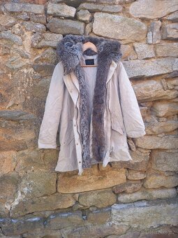 Parka s velkou kapucí Zara M - 2