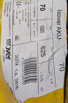 Isover AKU 70mm dva balíky - 2