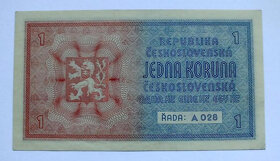 1 Kč b. l. (1938), nevydaná, tzv. mobilisační - 2