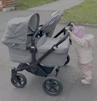 Bugaboo Donkey 5 Black/Grey Mélange - Duo - 2