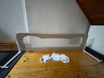 Dětská zábrana na postel -Lionela EVA béžové barvy - 2