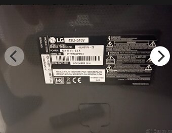 ✅ Televize LG 43LH510V | 108cm | LED | plně funkční - 2