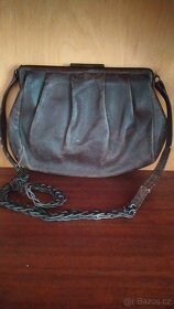 Starožitná kožená kabelka - 2