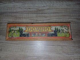 Domino retro v dřevěné krabičce - 2