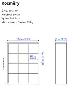 POLICOVÝ DÍL KALLAX IKEA - 2