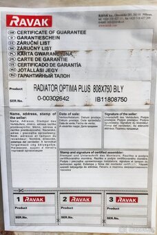 Prodám žebříkový radiátor Ravak - 2