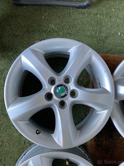 4 ks ALUDISKY ŠKODA 15" FABIA 2, 3 - 5x100, ET 43 - 2