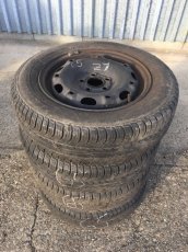 Letní sada plech disků 5x100 a pneu Matador 165/70r14 - 2