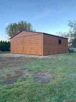 Plechová garáž 6x5m - 2