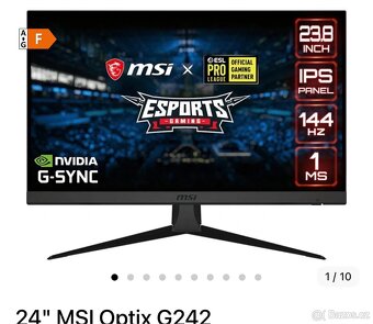 Herní PC sestava + MSI Optix G242 (144 Hz) - 2