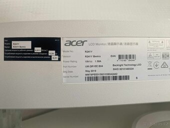 Monitor Acer R241YBwmix bílá 23.8" - 2