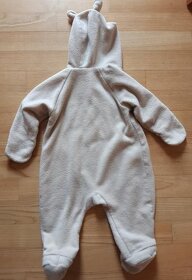 Zimní fleecový overal medvídek vel 74 - 2