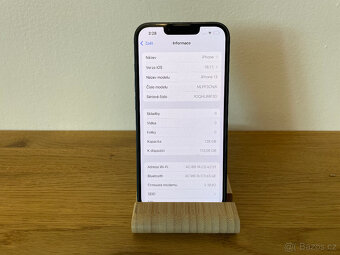 Apple iPhone 13 128GB Modrý - velmi pěkný stav, baterie 84% - 2