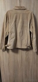 Pánská bunda, béžová, zn. James, kožená, nošená, vel. XXL - 2