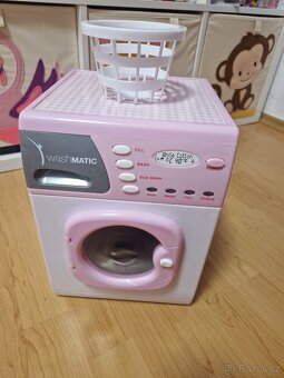 Dětská růžová pračka - 2