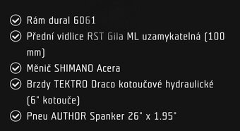 Horské kolo Author Mystic 2012 - 2