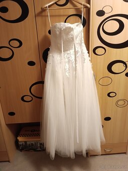 XS svatební šaty se stuhou - 2