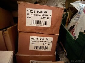 Šrouby M20x70 8.8 - 110150 a matice, spojovací materiál - 2