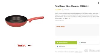 Nová Tefal Pánev 28cm Character - 2