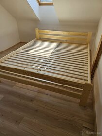 Prodám nové zvýšené postele s roštem 180x200cm - 2