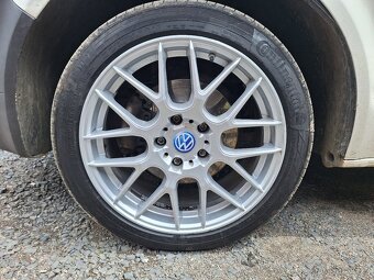 Alu kola R18 5x120 Aluett + letní pneu 225/45/18 Continental - 2