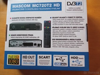 Prodám nový TV set-top box Mascom - 2
